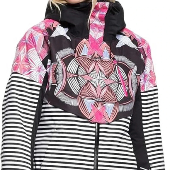 Roxy Girls Frozen Flow Snow Jacket DryFlight 15K Size 14 years (XL) or Woman(XS) - Picture 6 of 9